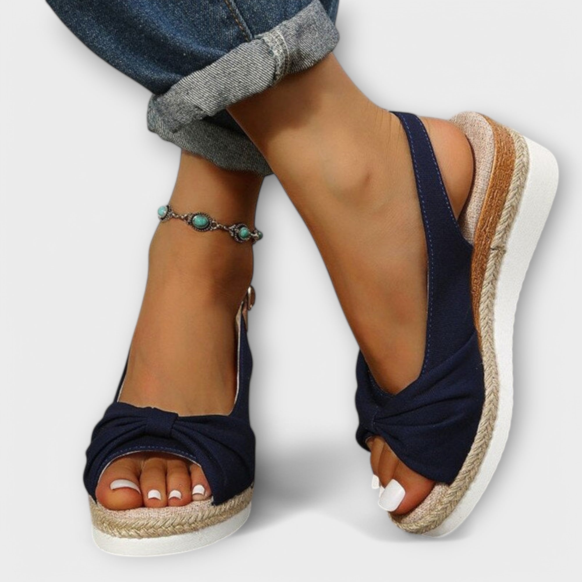 Mariana™ | SANDALIAS PLATAFORMA CÓMODAS DE CUERO SUAVE PREMIUM