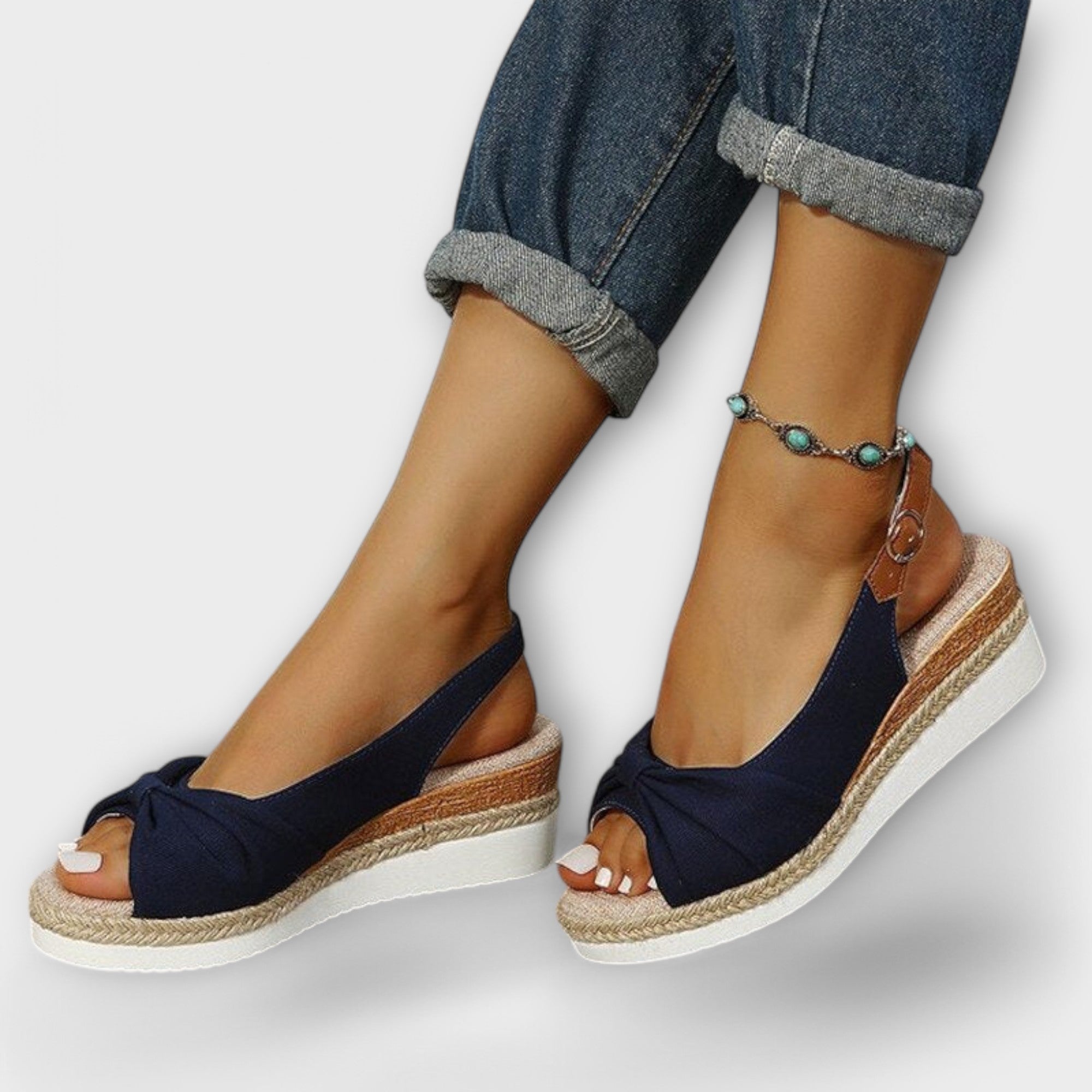 Mariana™ | SANDALIAS PLATAFORMA CÓMODAS DE CUERO SUAVE PREMIUM