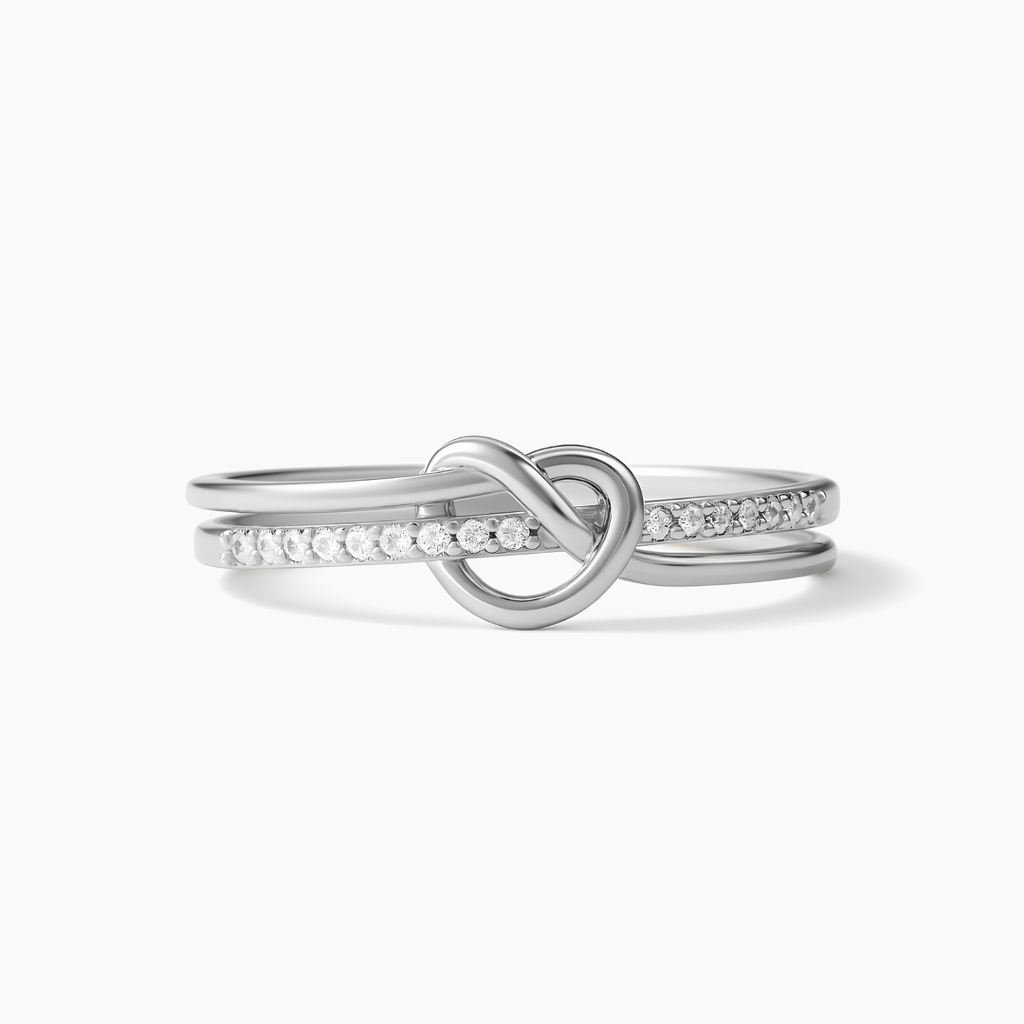Anillo Nudo de corazón