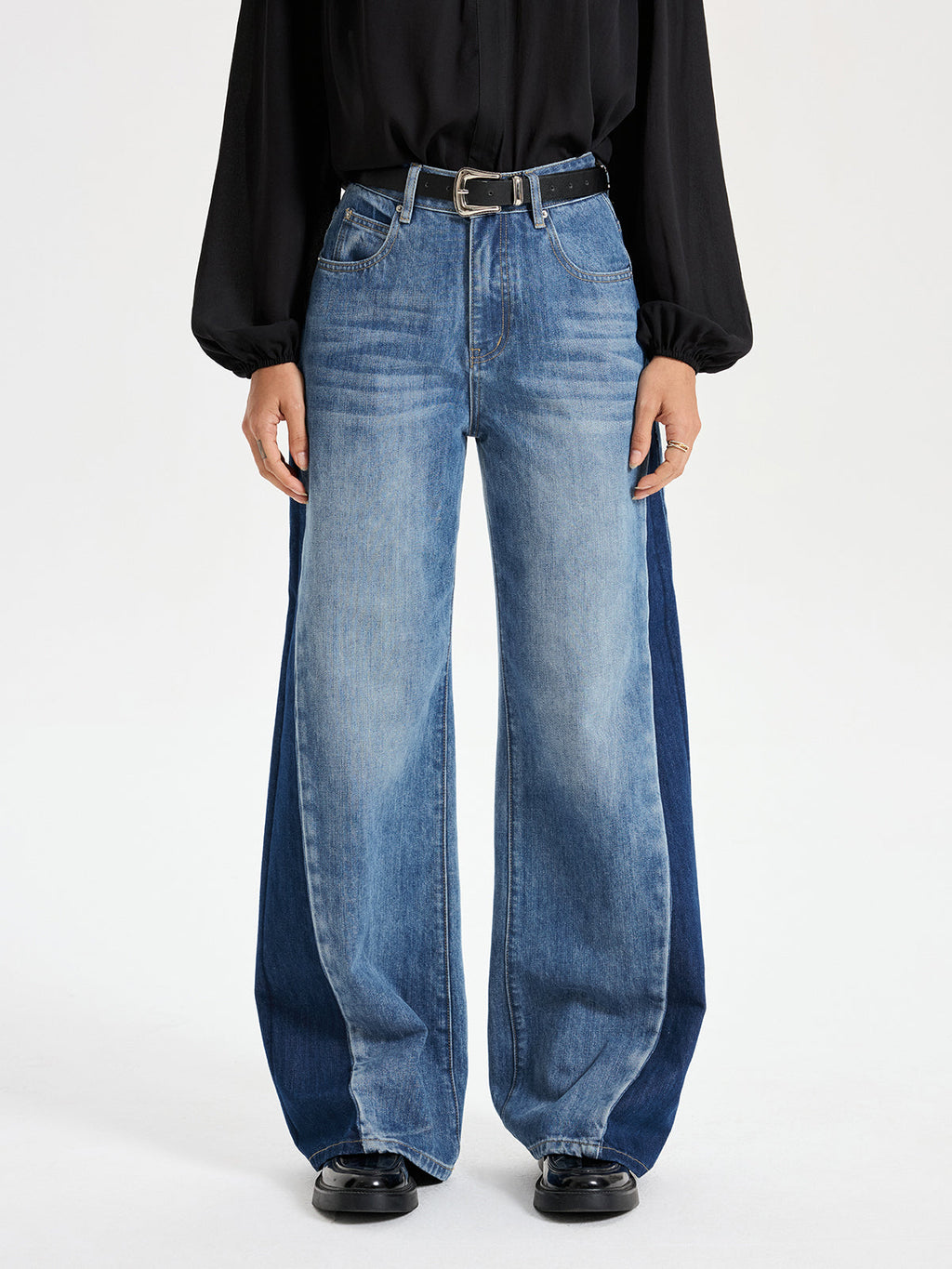 Valeria™ | JEANS DE PIERNAS ANCHAS Y TIRO ALTO